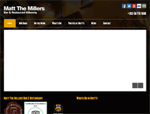 Tablet Screenshot of mattthemillers.com